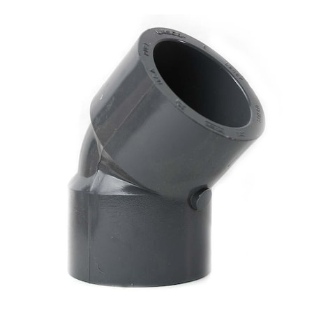 Thrifco Plumbing 1-1/2 Inch Slip x Slip PVC 45 Elbow SCH 80 8214030